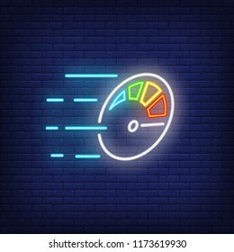 Speedometer Neon Images, Stock Photos & Vectors | Shutterstock