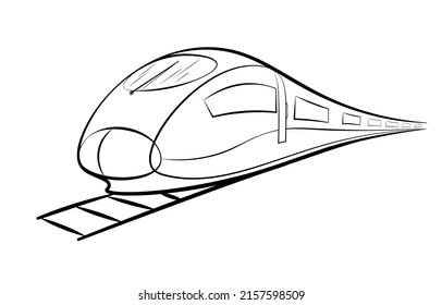 High Speed Rail vector illustration