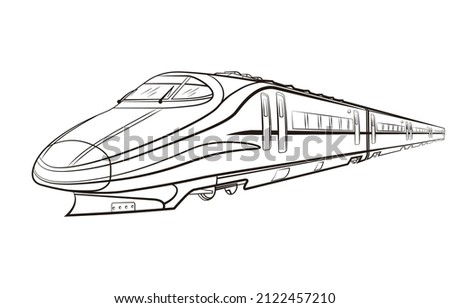 a High Speed Rail vector illustration