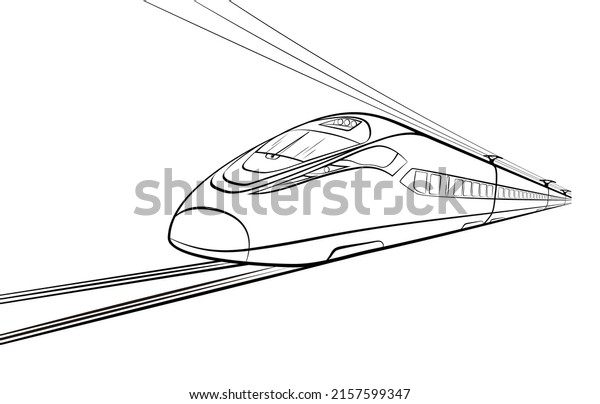 High Speed Rail vector\
illustration
