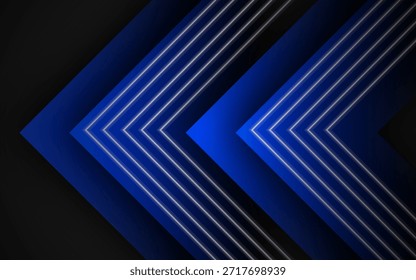 Fondo de tecnología de alta velocidad con flechas. Ilustración vectorial.