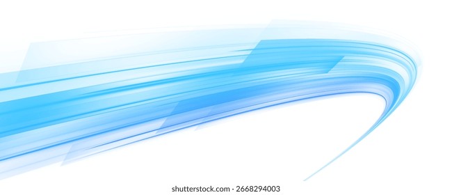 High speed IT technology concept, abstract stripes as data transfer on white background in png format. A colorful motion background of city light trails.