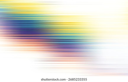 High speed technology concept, abstract stripes as data transfer on overlay transparent background in vector and png format. A colorful motion background of city light trails.