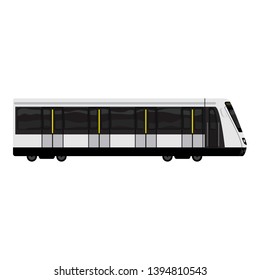 High speed train icon. Cartoon of high speed train vector icon for web design isolated on white background
