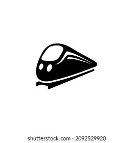 High Speed Train Icon Illustration Design, Bullet Train Symbol Template Vector