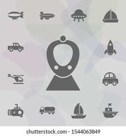 High speed train icon. Simple set of transport icons. One of the collection for websites, web design, mobile app