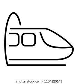 High speed train icon in trendy flat style isolated on grey background. Website pictogram. Internet symbol for your web site design, logo, app, UI. Vector illustration, EPS10.