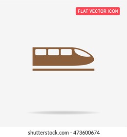 High speed train icon.  Vector concept illustration for design.
