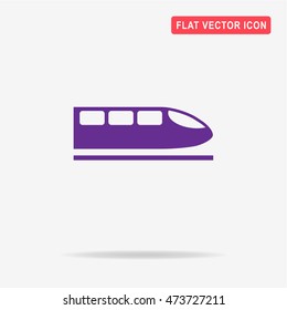High speed train icon.  Vector concept illustration for design.
