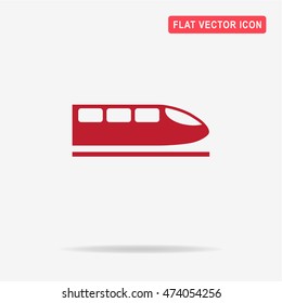 High speed train icon.  Vector concept illustration for design.