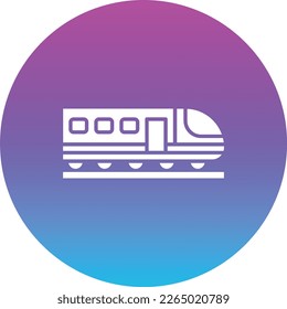 High Speed Train vector icon. Can be used for printing, mobile and web applications.
