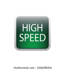 High speed vector button, web design element