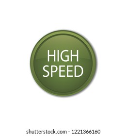 High speed vector button, web design element