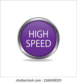 High speed vector button, web design element