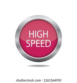 High speed vector button, web design element