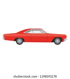 
High speed vehicle used in auto racing with customized engineering, sports coupe
