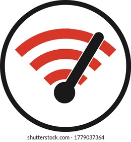 High Speed WiFi Icon,WiFi Icon With Speedometer