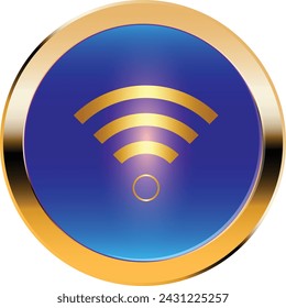 Highspeed-WLAN oder Wireless-Netzwerk-Logo. Mobiles Internet
Symbol. Vektorgrafik.