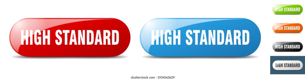 High Standard Button. Sign. Key. Push Button Set