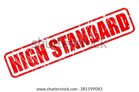 HIGH STANDARD red stamp text on white