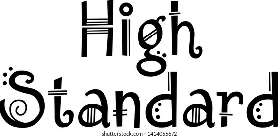 HIGH STANDARD stamp on white background
