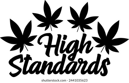 diseño gráfico vectorial negro de marihuana weed de alto estándar y archivo de corte