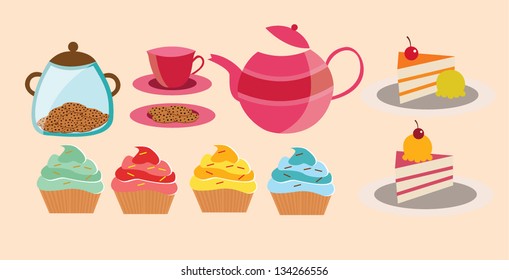 High tea set