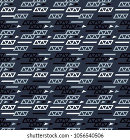 High tec seamless pattern. Authentic design for digital and print media.