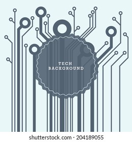 High tech abstract background. Vector graphic template.