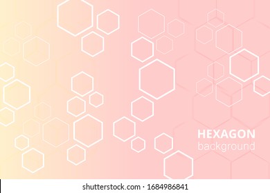 High tech background design. Hexagonal background. Futuristic modern hi-tech background for digital technology, innovation medicine, science, research and health.