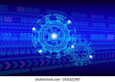 Ilustración de diseño de fondo de alta tecnología