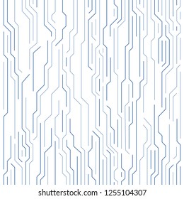 High tech circuit board background. Detailed circuit board pattern. Vector illustration for your graphic design.