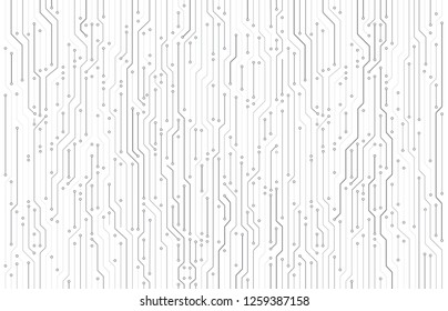 High Tech Circuit Board Background. Detailed Circuit Board Pattern. Vector Illustration For Your Graphic Design.