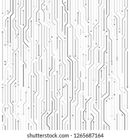 High tech circuit board background. Detailed circuit board pattern. Vector illustration for your graphic design.