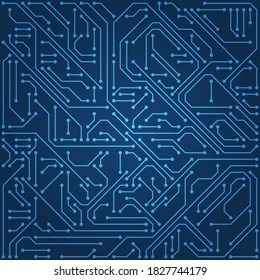 High tech circuit board vector background