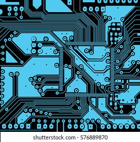 High tech circuit board vector background
