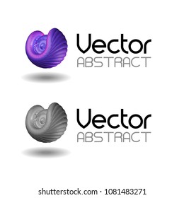 high tech colorful abstract icon - 3d vector