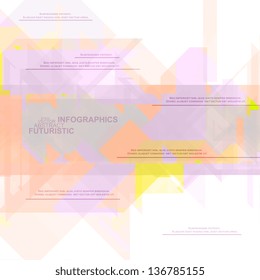 High Tech design for infographics, website template, vector illustration eps10.