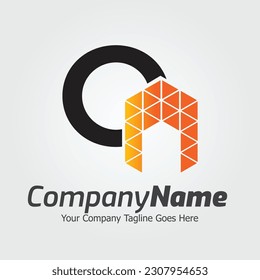 High tech digital logo template. Programming code and Coding school vector design. Cube networking logo 
