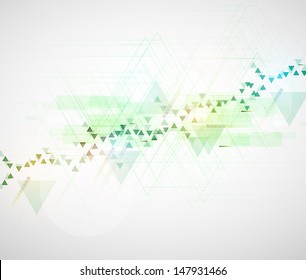 High Tech Eco Green Infinity Computer Technology Concept Background