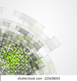 high tech eco green infinity computer technology concept background