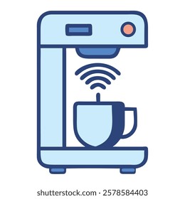 High tech espresso maker with Wi Fi