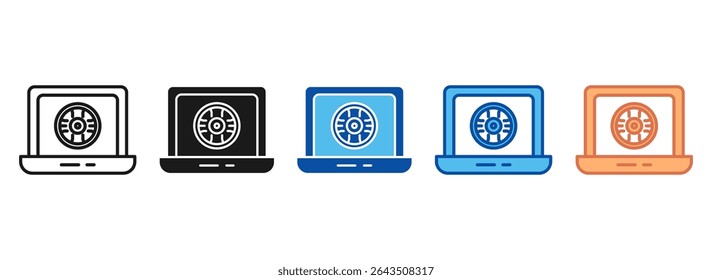 High Tech Icon Set Multiple Style Collection