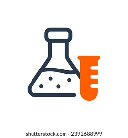 High Tech Laboratory Equipment Vector Icon Illustration