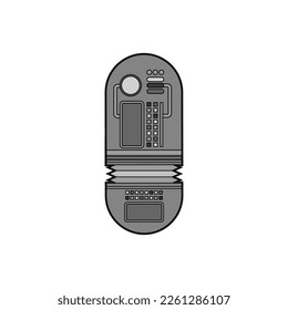 High tech pill. Smart computerized pilule. Concept medicine of future and nanotechnology