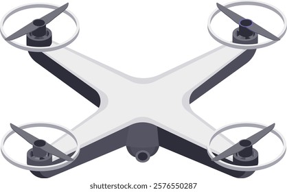 High tech quadcopter drone featuring a sleek design and advanced camera technology. Ideal for aerial photography, videography, and remote surveillance applications