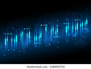 High Tech Style Marketing Finance Graph Abstract Background