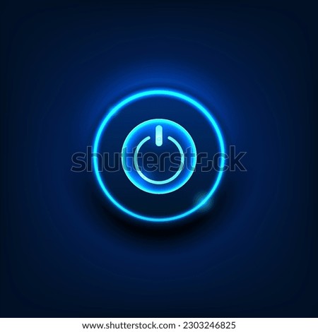 High tech switch button technology background It is a switch button used to control the on-off technology. switch button modern design simple and elegant technology background poster