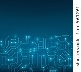 High tech technology geometric and connection system background with digital data abstract