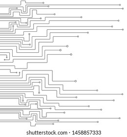 High tech technology geometric and connection system background with digital data abstract
